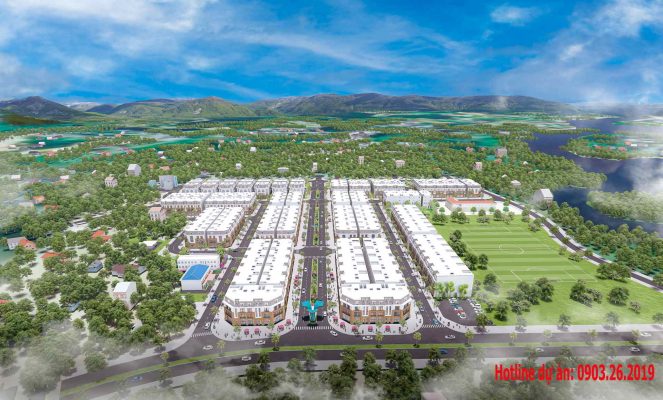 CentreVille Lương Sơn Hòa Bình phối cảnh tổng thể