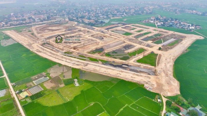 Khu tái định cư Đồng Chằm đang thi công hạ tầng