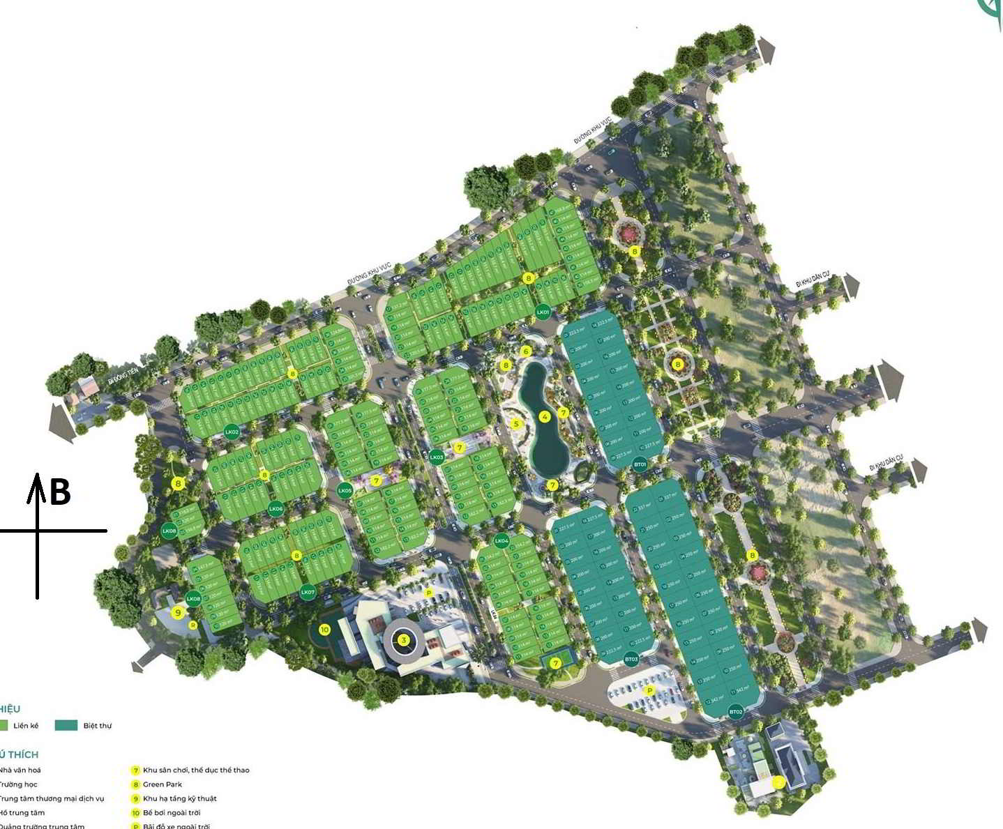 Sơ đồ phân lô Phương Đông Green Valley