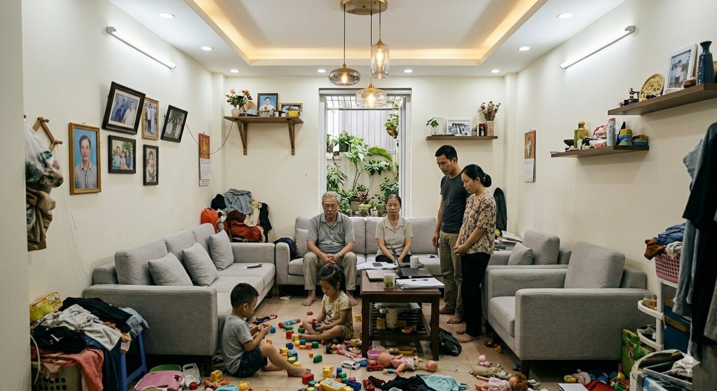 Gia đình hạnh phúc tại biệt thự CentreVille Lương Sơn